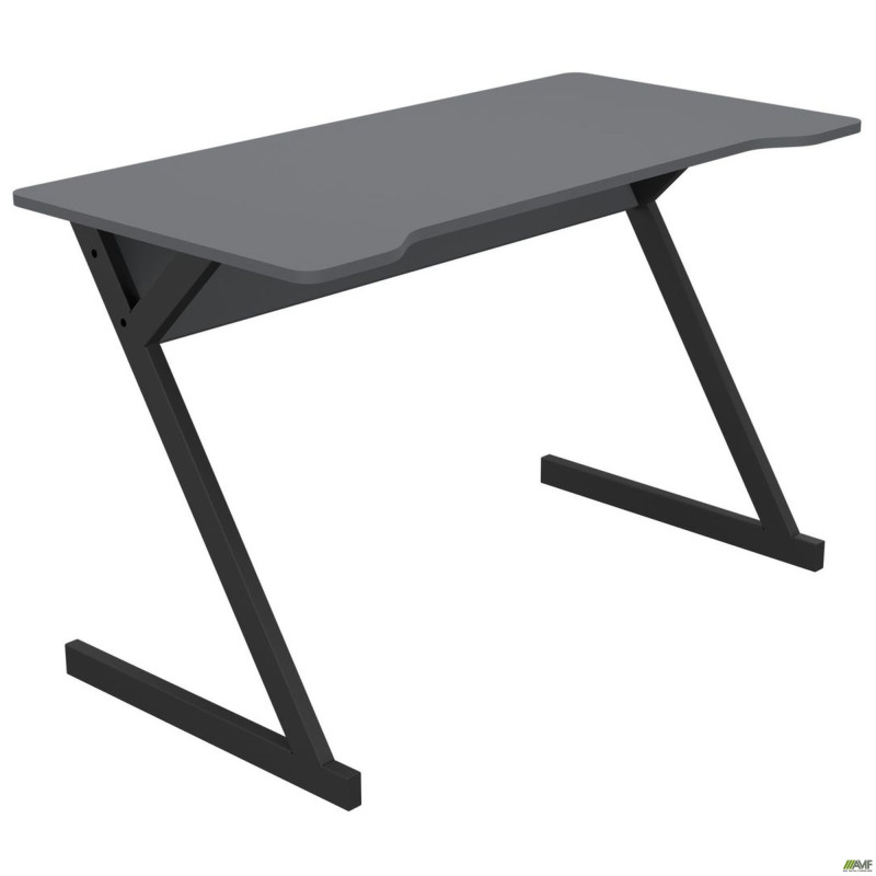 Стол компьютерный Dexter DX1200 (1200х600х750Н) черный графит/серый шифер (A217858)