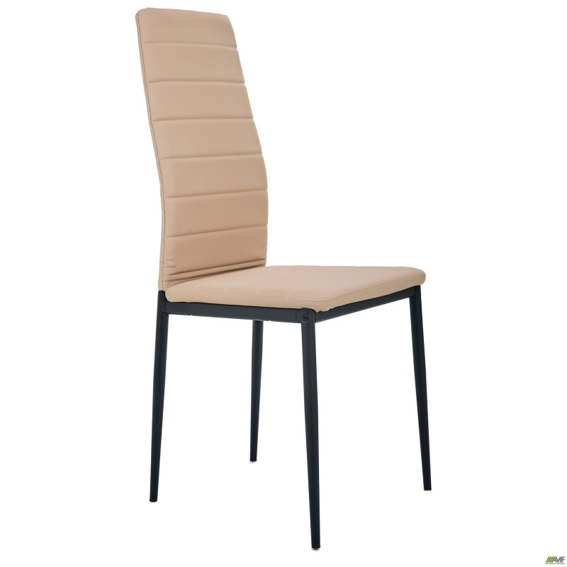 Стілець Сицилія НЬЮ чорний Кожзам бежевий (A218095)