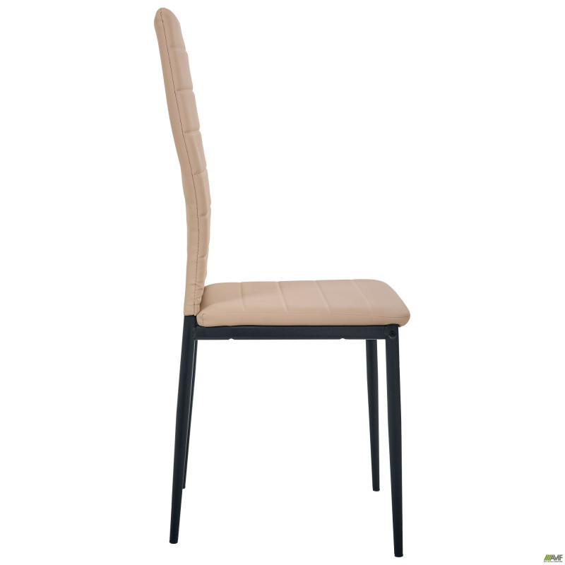 Стілець Сицилія НЬЮ чорний Кожзам бежевий (A218095)