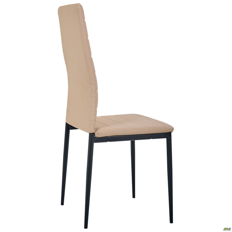 Стілець Сицилія НЬЮ чорний Кожзам бежевий (A218095)