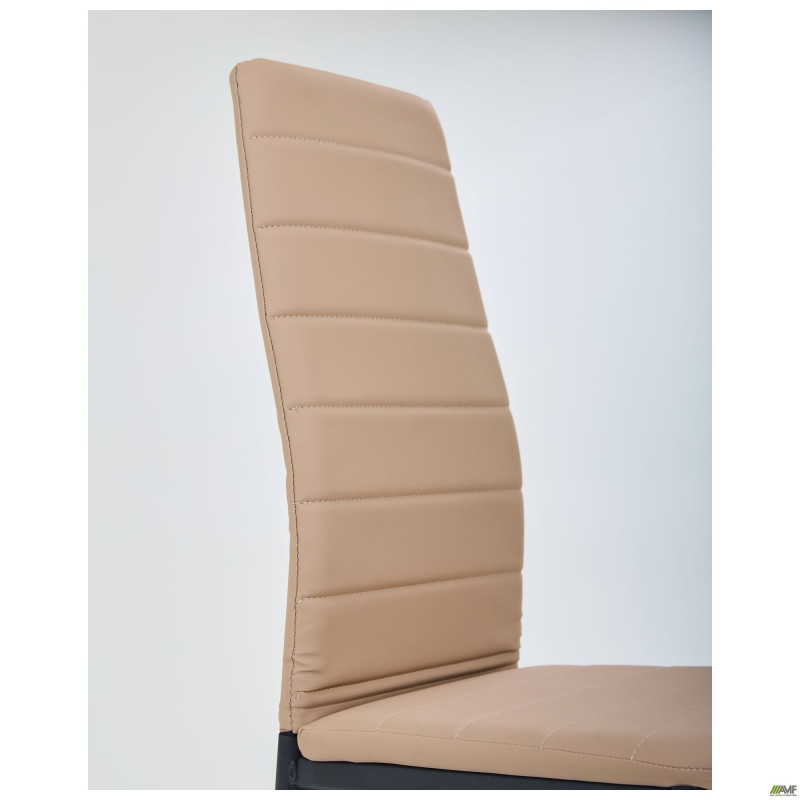 Стілець Сицилія НЬЮ чорний Кожзам бежевий (A218095)