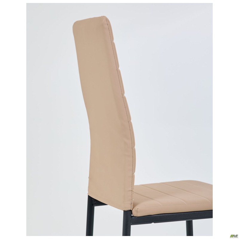 Стілець Сицилія НЬЮ чорний Кожзам бежевий (A218095)