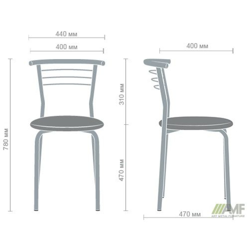 Стул Маркос хром Кожзам бежевый (A218564)