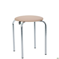 Табурет Софі хром Кожзам бежевий (A218669)
