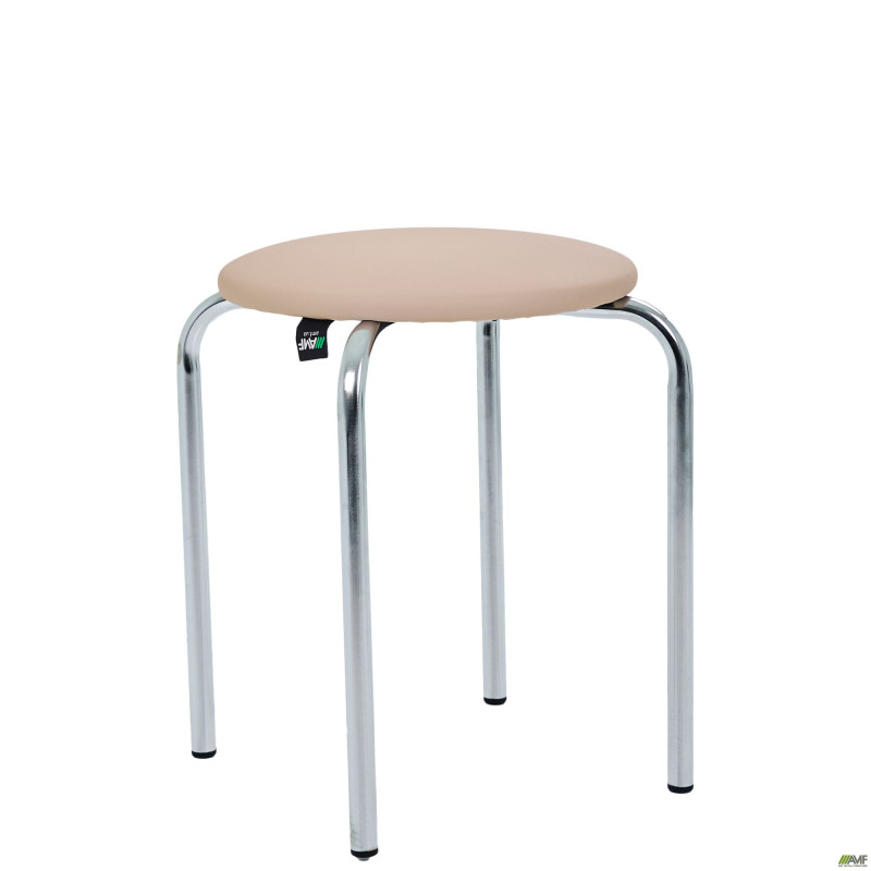 Табурет Софі хром Кожзам бежевий (A218669)