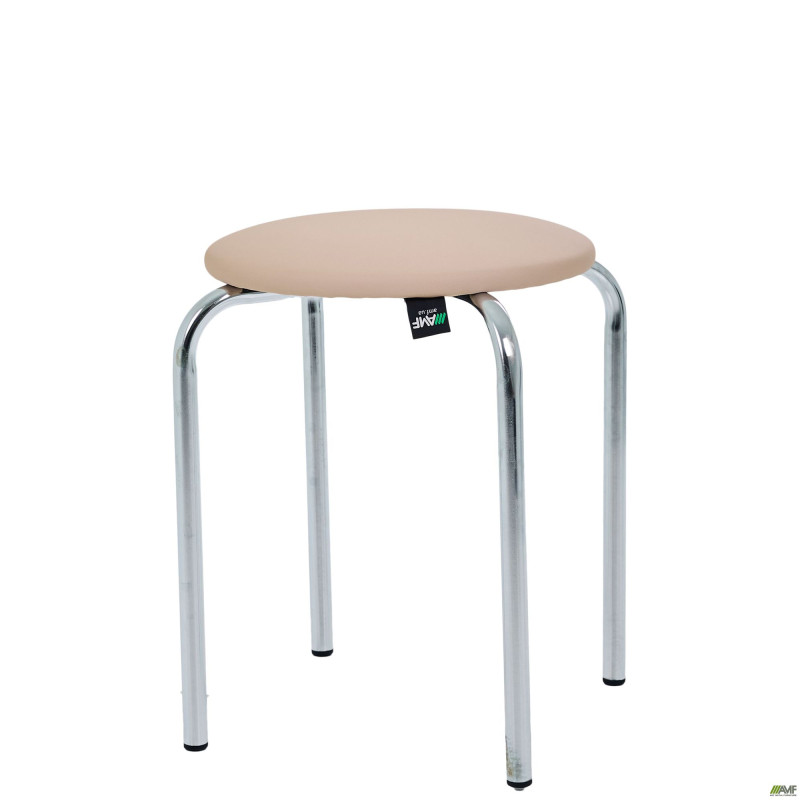 Табурет Софі хром Кожзам бежевий (A218669)