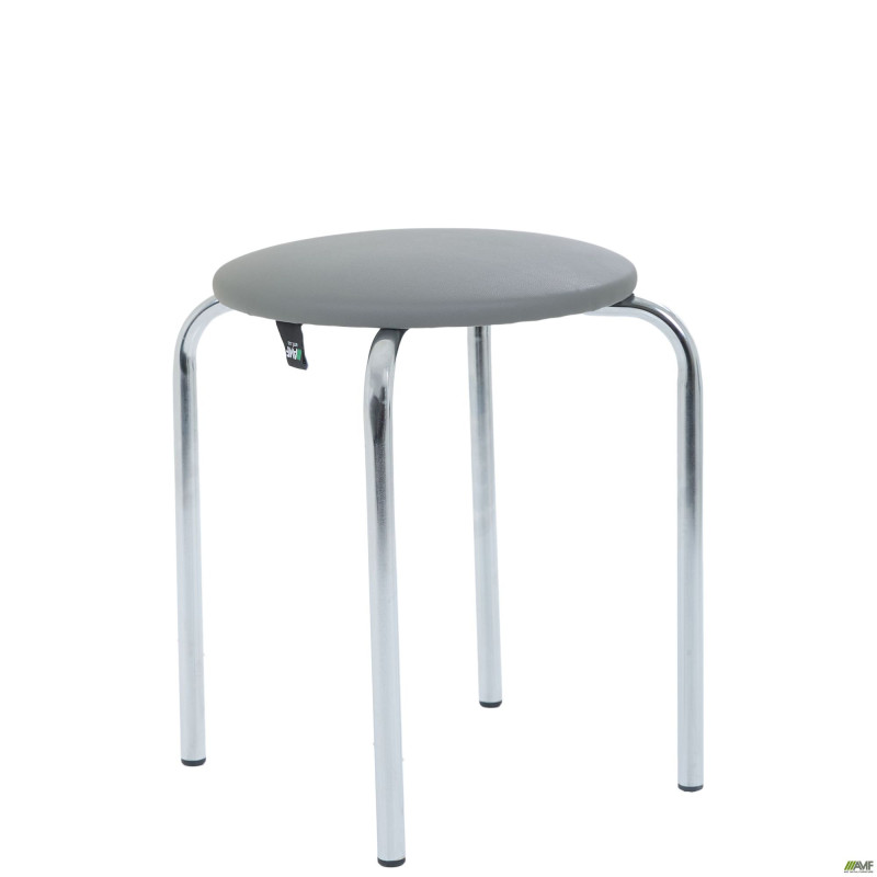 Табурет Софи хром Кожзам серый (A218670)