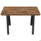 Стол Astra 1200 (1200х670хН770) черный графит/Дуб Ливорно (A221151)