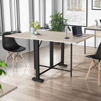 Стіл розкладний Fold 2 FL2 1400 (1380/210х1000х750Н) чорний/Дуб Сонома (A221220)