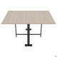 Стіл розкладний Fold 2 FL2 1400 (1380/210х1000х750Н) чорний/Дуб Сонома (A221220)