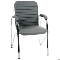 Стул Rumba хром Софт Кожзам серый (A222758)