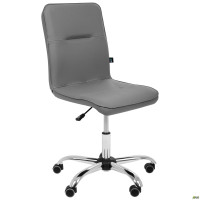 Крісло Самба-Home Хром Кожзам сірий без канта (A223080)