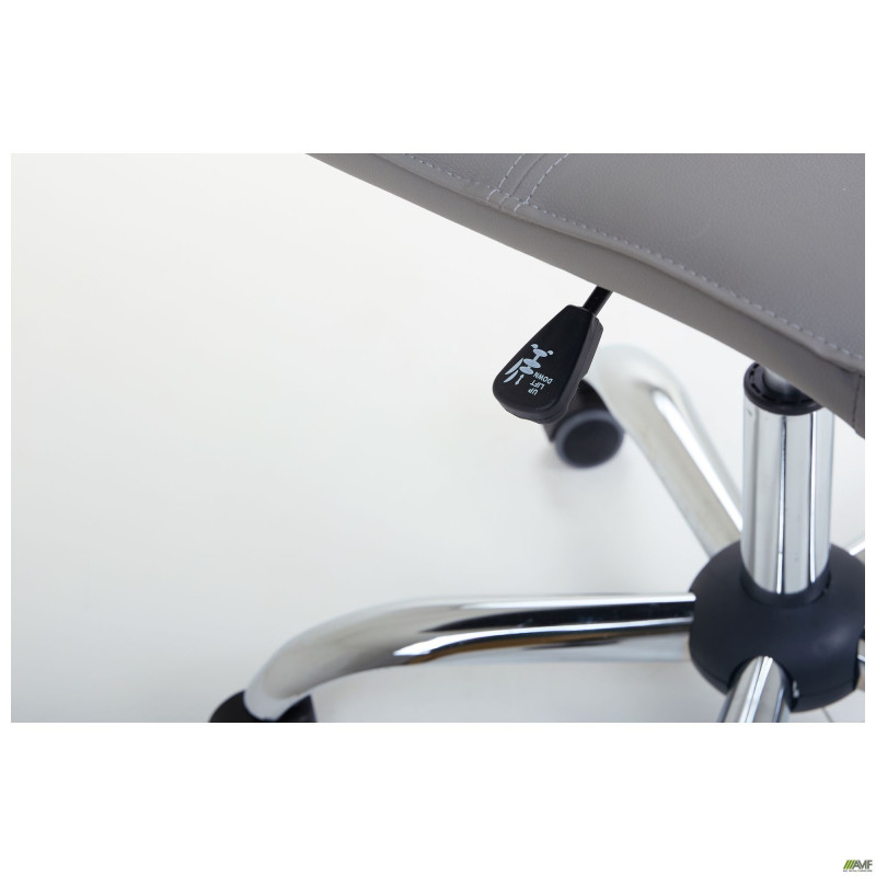 Крісло Самба-Home Хром Кожзам сірий без канта (A223080)