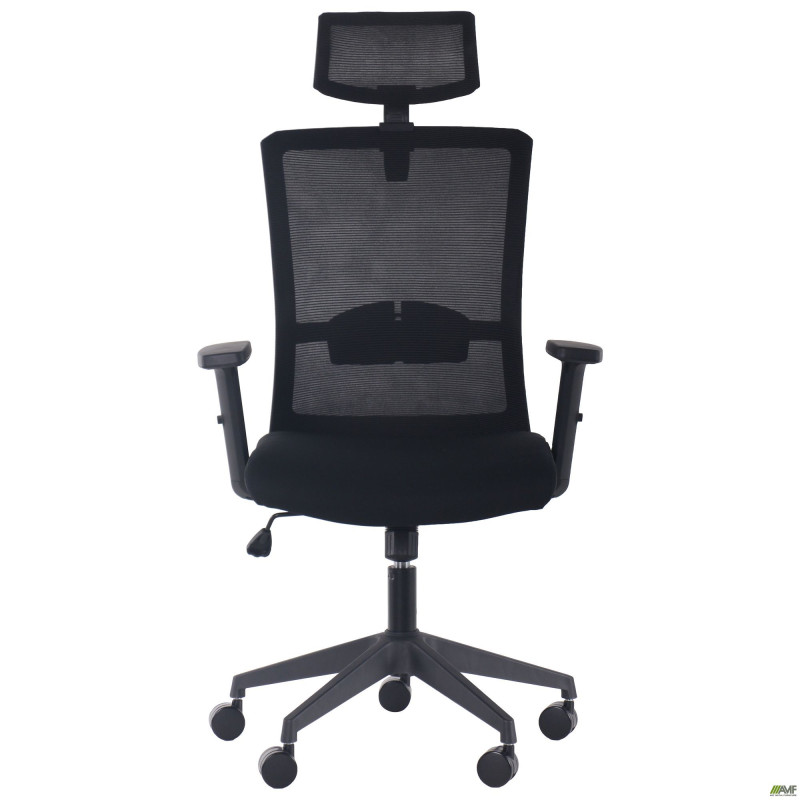 Крісло Uran Black HR сидіння Нест-01 чорна/спинка Сітка SL-00 чорна (A297843)