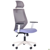 Кресло Lead White HR сиденье Нест-08 серая/спинка Сетка HY-109 серая (A297935)