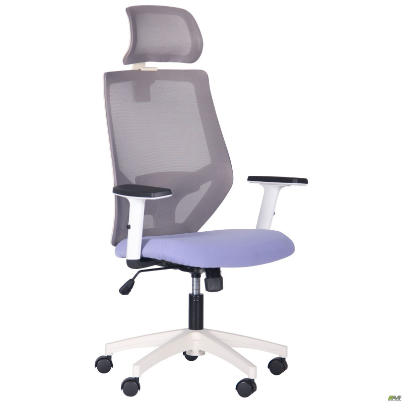 Кресло Lead White HR сиденье Нест-08 серая/спинка Сетка HY-109 серая (A297935)