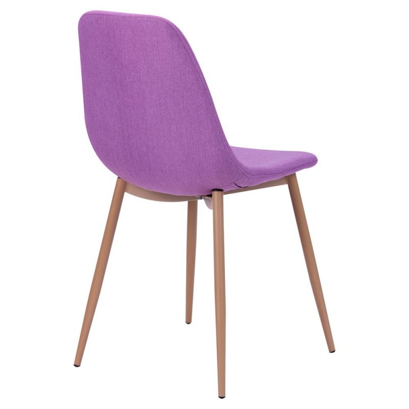 Стілець Лучія База метал бук/Фіолетовий (A513664)