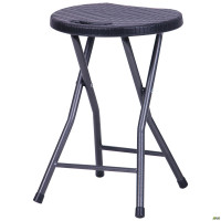 Табурет складаний Сеат пластик Rattan Black (A514748)