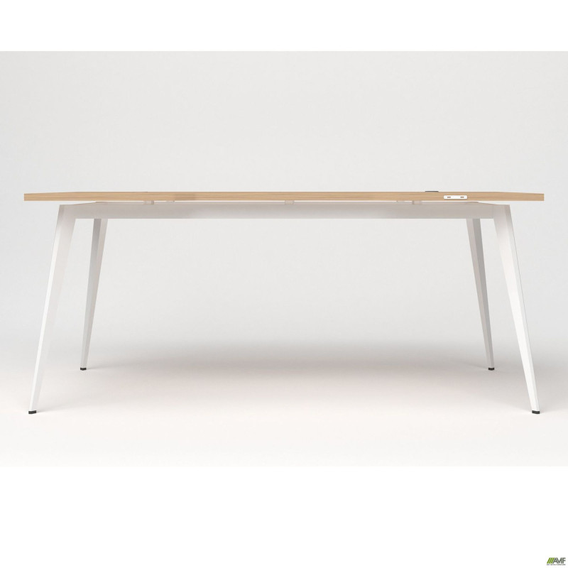 Стіл+USB Delta DL-107 (1790х900х750мм) Блеквуд Ячмінний/Каркас білий (A521601)