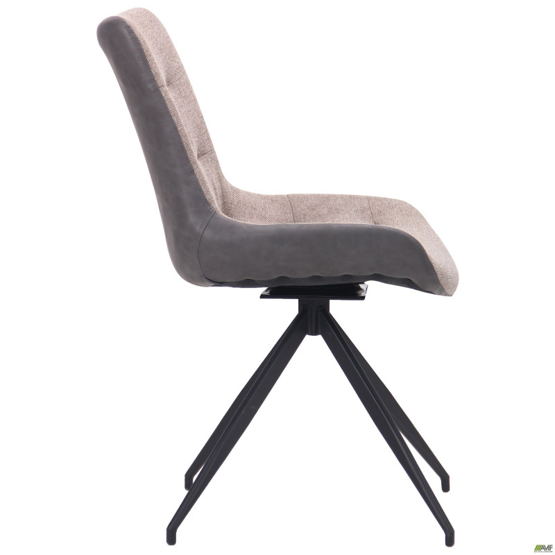 Стілець поворотний Aurora чорний/меланж латте (A545803)