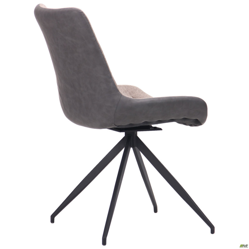 Стілець поворотний Aurora чорний/меланж латте (A545803)