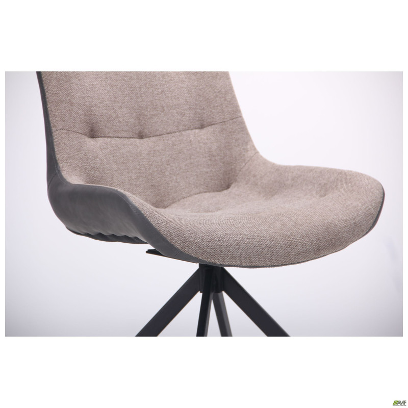 Стілець поворотний Aurora чорний/меланж латте (A545803)