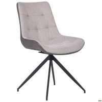 Стул поворотный Aurora черный/меланж сильвер (A545804)