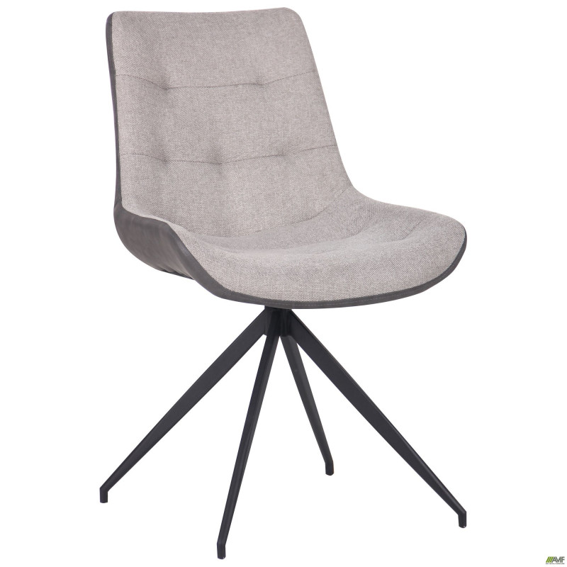 Стул поворотный Aurora черный/меланж сильвер (A545804)