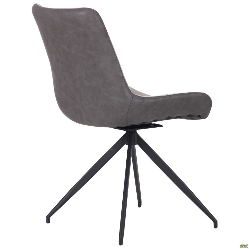 Стул поворотный Aurora черный/меланж сильвер (A545804)