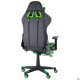 Кресло VR Racer Dexter Megatron черный/Зеленый (A553505)