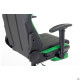 Кресло VR Racer Dexter Megatron черный/Зеленый (A553505)