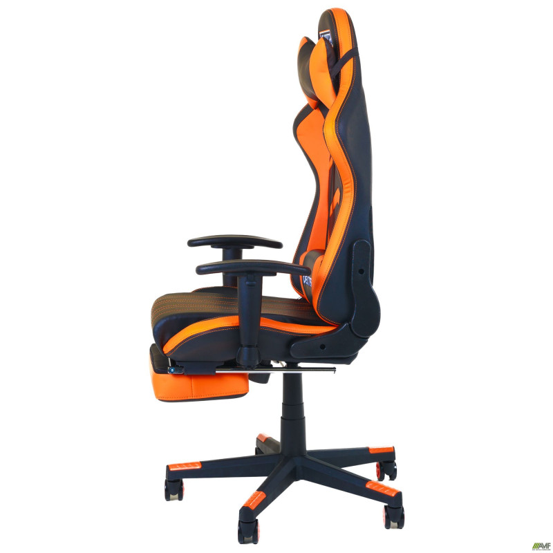 Кресло VR Racer Dexter Megatron черный/оранжевый (A553506)