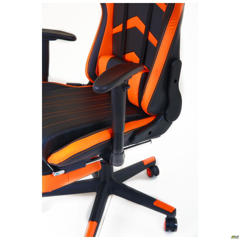 Кресло VR Racer Dexter Megatron черный/оранжевый (A553506)