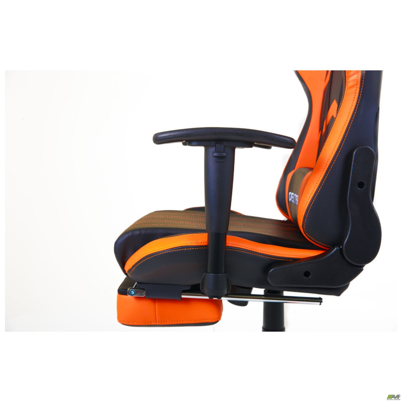 Кресло VR Racer Dexter Megatron черный/оранжевый (A553506)