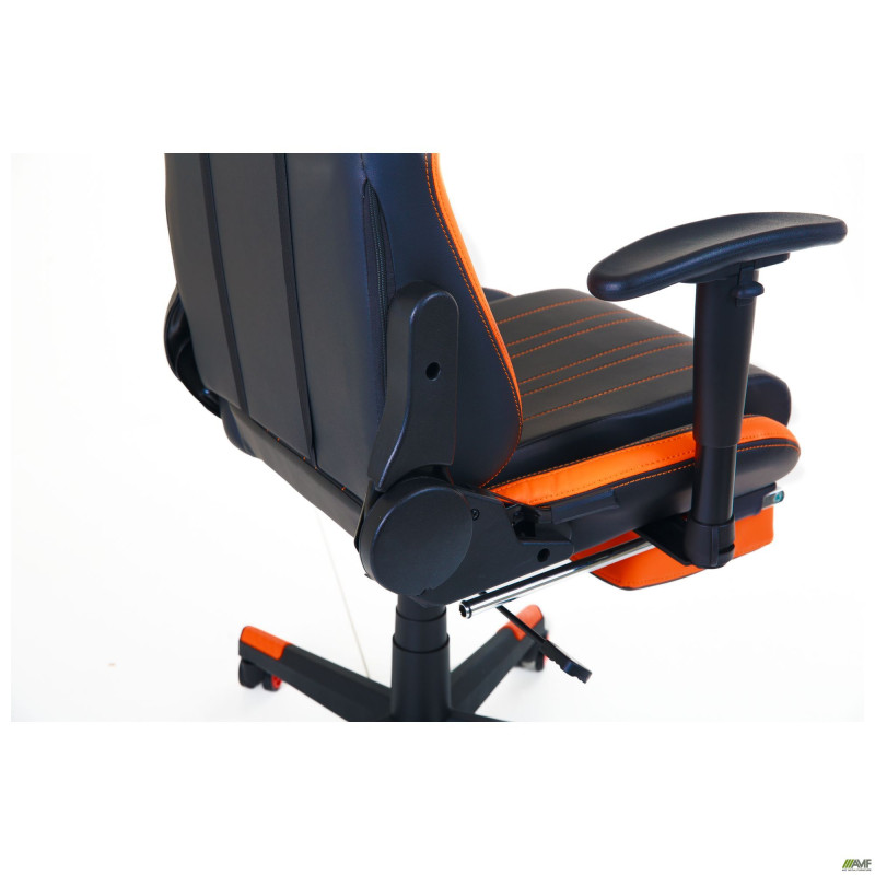 Кресло VR Racer Dexter Megatron черный/оранжевый (A553506)