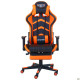 Кресло VR Racer Dexter Megatron черный/оранжевый (A553506)