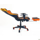 Кресло VR Racer Dexter Megatron черный/оранжевый (A553506)