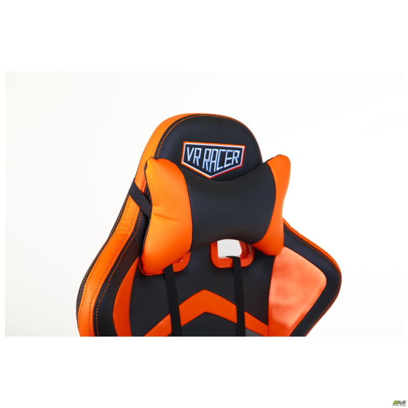 Кресло VR Racer Dexter Megatron черный/оранжевый (A553506)