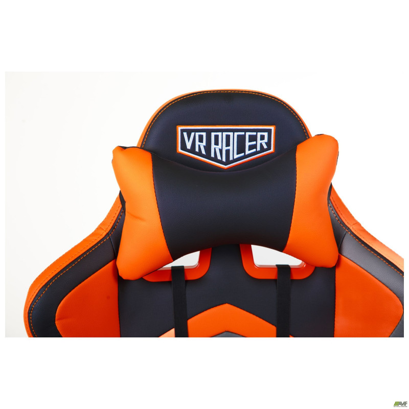 Кресло VR Racer Dexter Megatron черный/оранжевый (A553506)