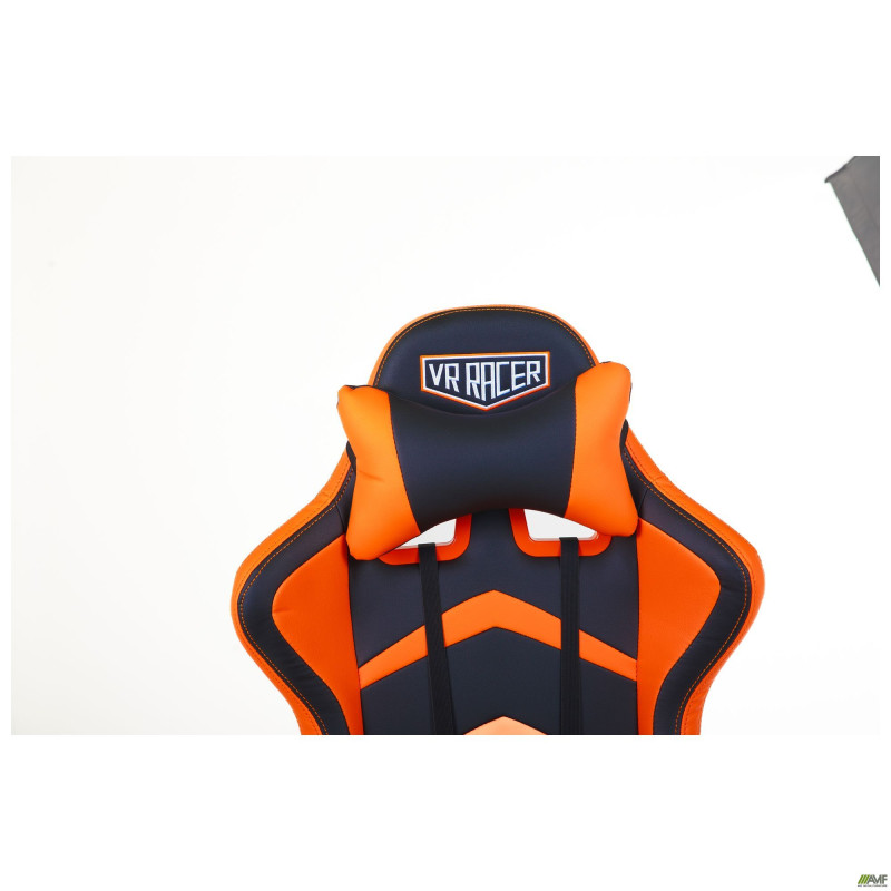 Кресло VR Racer Dexter Megatron черный/оранжевый (A553506)