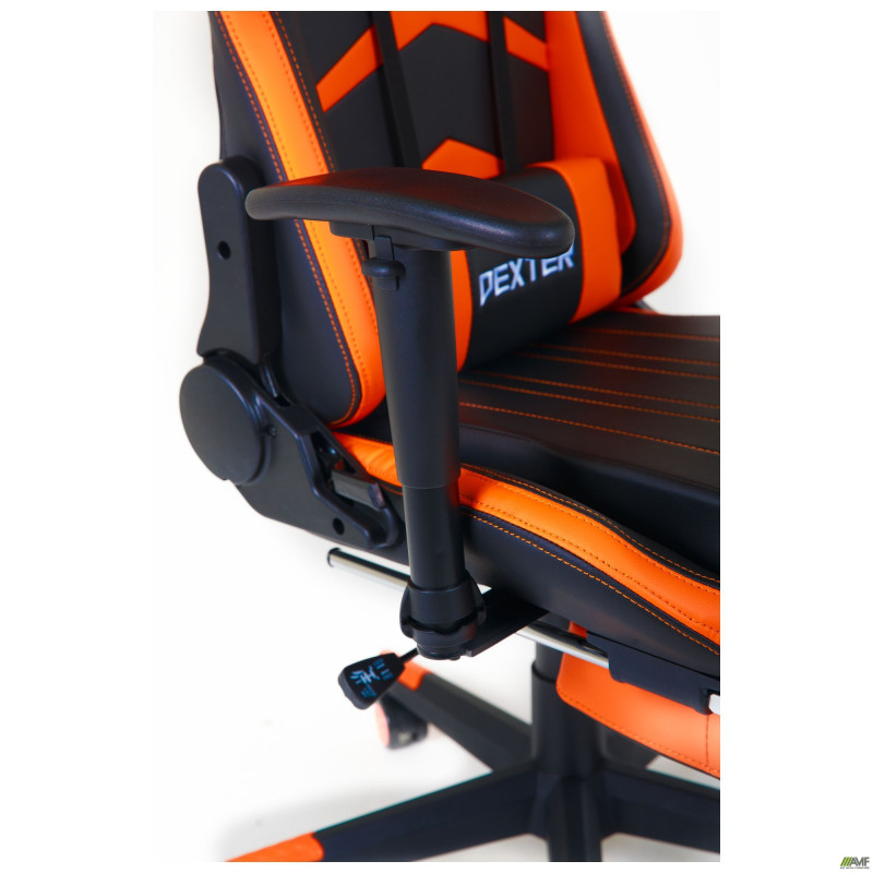 Кресло VR Racer Dexter Megatron черный/оранжевый (A553506)