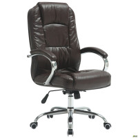 Крісло Marselle-Ch хром НВ, механізм Anifix, шкірозамінник коричневий (A553511)