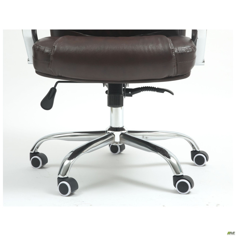 Крісло Marselle-Ch хром НВ, механізм Anifix, шкірозамінник коричневий (A553511)