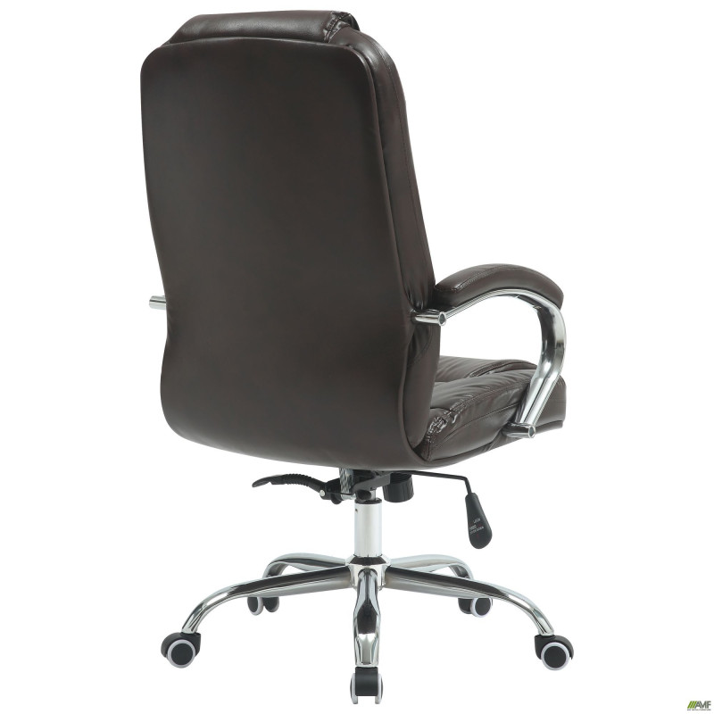 Крісло Marselle-Ch хром НВ, механізм Anifix, шкірозамінник коричневий (A553511)