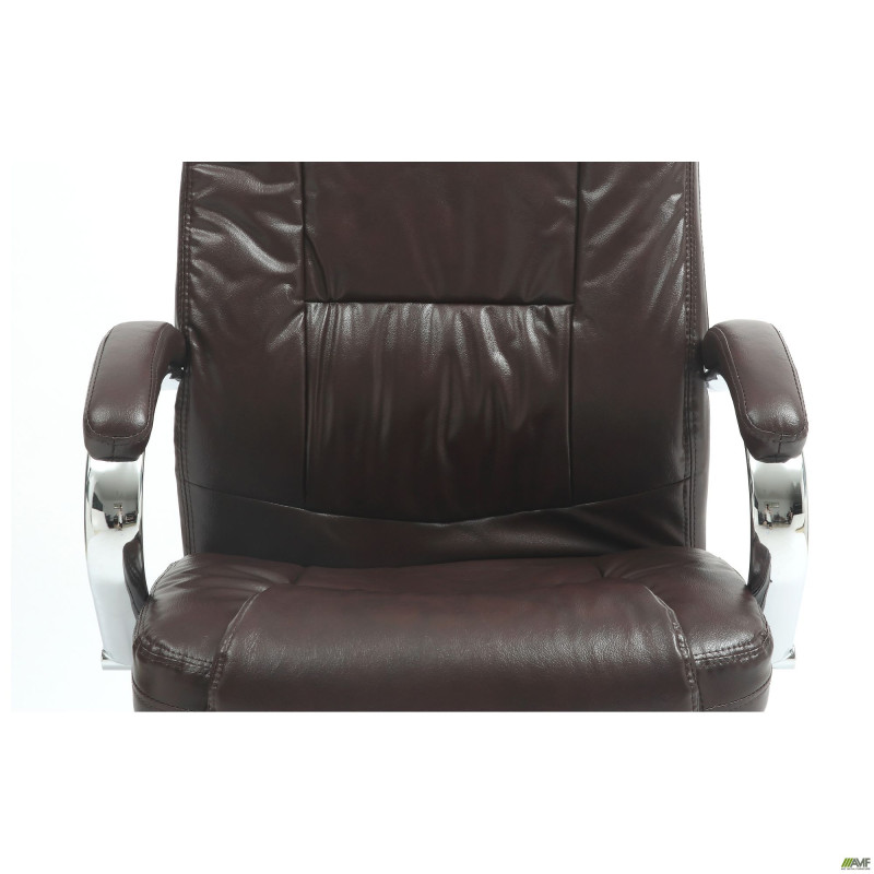 Крісло Marselle-Ch хром НВ, механізм Anifix, шкірозамінник коричневий (A553511)