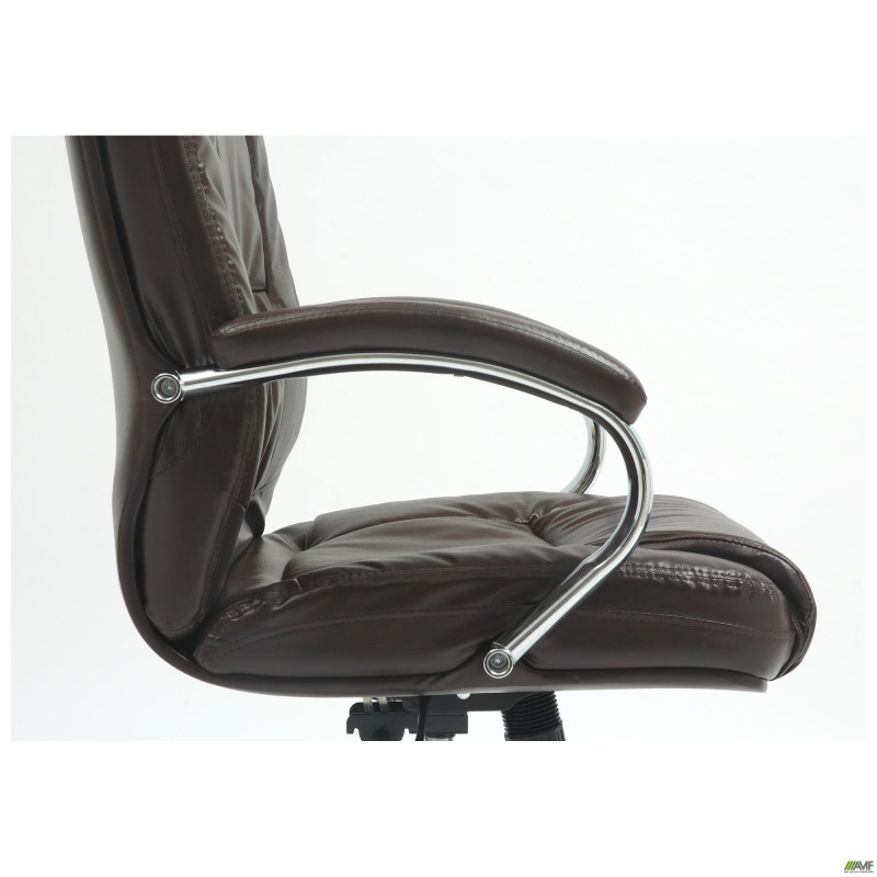 Крісло Marselle-Ch хром НВ, механізм Anifix, шкірозамінник коричневий (A553511)