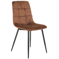 Стілець Cherry чорний/вельвет кавовий (A553524)