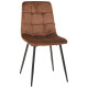 Стілець Cherry чорний/вельвет кавовий (A553524)