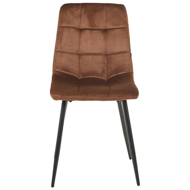 Стілець Cherry чорний/вельвет кавовий (A553524)
