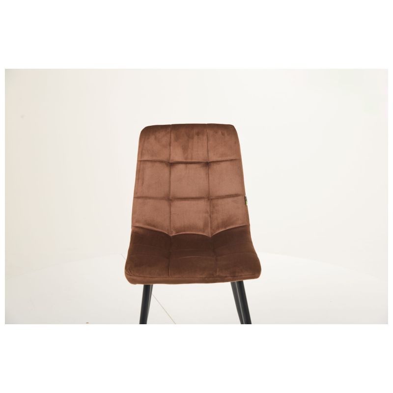 Стілець Cherry чорний/вельвет кавовий (A553524)